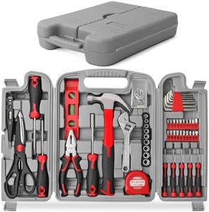Hi-Spec Juego de Herramientas Básicas de 54 Piezas. Caja de Herramientas Manuales para el Hogar y la Oficina. Kit/Set Ideal para Reparacion, Mantenimiento, y Mecánica. Incluye Maletin de Transporte