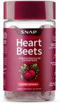 Snap Supplements Heart Beet Gummies, Blood Flow and Blood Circulation Supplements, Heart Health Supplements, 60 Count