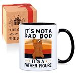 evecase Father's Day Gifts,'It's Not a Dad BOD,It's a Father Figure'Fathers Day Mug/Dad Mug.Gifts for Dad/Men/Him,Father's Day Gifts from Daughter/Son.Dad Gifts,Dad Birthday Gifts,Dad Christmas Gifts