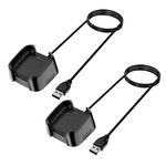 [2-Pack]Charger Cable for Fitbit Versa 2 ONLY, 3.3Ft Replacement USB Charging Cradle Dock Stand Cable for Versa 2 Fitness Smartwatch (NOT for Versa 1 / Versa Lite)