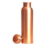 AMARY Pure Copper Water Bottle | Seamless, Leakproof & BPA-Free | Ayurvedic Health Benefits for Hydration & Immunity | Ideal for Home, Office, Gym, Yoga & Travel (1L, Pack of 1)