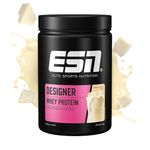 ESN Designer Whey Protein Powder, White Chocolate, 908 g - Muscle Building and Recovery