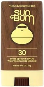 Sun Bum Original SPF 30 Face Stick Sunscreen - Water-Resistant Broad Spectrum Facial Sunscreen with Vitamin E - Hawaii 104 Act Compliant (Without Octinoxate & Oxybenzone) - Travel Friendly - 0.45 oz