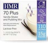HMR 70 Plus Shake & Pudding Mix | Meal Replacement Powder | Lactose-Free | 15g Protein | Easy to Make | Low Calorie (7.35 Ounce (Pack of 1)) (7.35 Ounce (Pack of 1), Vanilla)