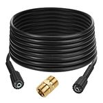 JOEEYKO 20m(65.6ft) High Pressure Washer Extension Hose M22-14mm Female Thread Replacement Water Hose Pipe with M22 Male Thread Connector