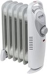 AMOS 6-Fin 800W Oil Filled Radiator with Adjustable Thermostat Home Office Portable Heater