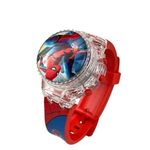 ARTLABEL Digital Spinner gyrodial Glowing Watch Rotating Cap Music Watches for Kids,Boys & Girls(Age:4-12 Years)(Red Spider Spinner Watch)