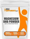 BulkSupplements.com Magnesium BHB Powder - BHB Salts, Beta-HydroxyButyrate Powder - BHB Supplement, Electrolytes Supplement - Gluten Free, 1500mg per Serving, 500g (1.1 lbs) (Pack of 1)