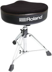 Tabouret de batterie en forme de selle Roland, avec assise en velours - RDT-S