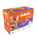 IAMS Delights Wet Food for Kittens 1-12 Months with Chicken in Gravy, 12 x 85 g