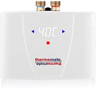 ThermoMate ELEX5.5 Instant Electric Water Heater with LED Display, 5.5kW Tankless Water Heater Hand Wash for Basins Sinks, Over/Under Sink Water Heaters, ‎Hard Wire 220V