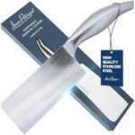 Jean-Patrique Meat Cleaver Knife, Extra Large - Single Forged Cleaver Chef Knife for Kitchen - Ergonomic Meat Cutting Knife, Razor Sharp & Stainless Steel Chopping Knife