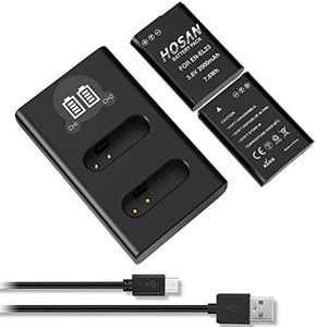 EN-EL23 Battery (2 Pack) and Dual USB Charger Kit for Nikon EN-EL23 Nikon Coolpix B700, P600, P610, P610s, P900, P900s, S810c