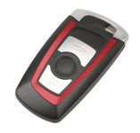 HooRLZ Bmw Key Fob Replacement For Bmw 1 2 3 4 Series F20 F22 F30 F31 F32, Remote Bmw Car Key Cover Case 3 Button, Bmw Key Case, F30 F31 Key Fob - With Key Blade