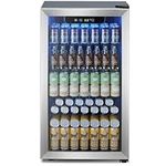 Electactic - 130 Can Mini Fridge for Beverages, 3.2 Cubic Feet Refrigerator for Soda Wine Beer Digital Temperature Control Cooler for Home Bedroom Bar RV