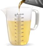 WhiteRhino 1 Gallon 134oz Measure Pitcher,US Conversion Chart, Extra Large Plastic Measuring Cup-Strong Food Grade, Graduated Mixing Pitcher for Lawn, Pool Chemicals,Home Hobbies,Motor Oil and Fluids