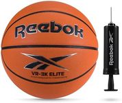 Reebok Hi Vis Elite Basketball, Official Size, Composite Leather, Anti-Slip Grip, Consistent Shape Retention, Includes Pump & Needle, VR-3K Series