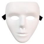 A-SZCXTOP Halloween Masks,Full Face Hacker Anonymous Masks Street Dance Ghost Step Mask for Adults Kids Child,Halloween Costume Cosplay Party Masks Props Accessory (White)