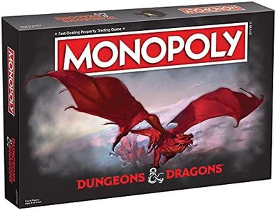 Monopoly Dungeons & Dragons | Collectible Monopoly Featuring Familiar Locations and Iconic Monsters from The D&D Universe, 2-6 Players