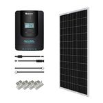 Renogy 100 Watt 12 Volt Monocrystalline Solar Starter Kit with 20A Rover MPPT Charge Controller