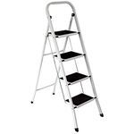 Highlands Superior 4 Step Ladder Non Slip Tread Safety Kitchen Heavy Duty