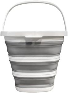 Southern Homewares Collapsible Bucket, Space-Saving, Durable, & Portable for Home, Outdoors, and Travel Use, Square