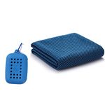 Microfibre Cooling Towel,Super Absorbent Ultra Compact Fast Drying Sports Towel for Swimming Camping Gym Beach Travel (Blue)