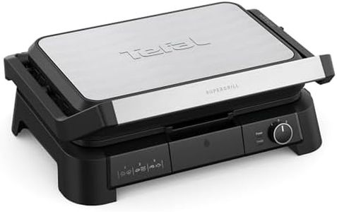 Tefal SuperGrill 3-en-1 XL, Gril de contact, Barbecue, Position four, Thermostat réglable, Surface XL, 2200W, GC520DE0