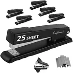 Craftinova Stapler, Metal Desktop Stapler,Office Staple,with 2000 Staples & Stapler Remover,6 Packs,20-25 Sheet Capacity.
