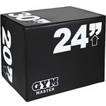 GYM MASTER High Density Foam Plyo Jump Box - 20" x 24" x 30"