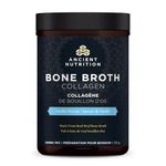 Ancient Nutrition Bone Broth Collagen Protein - Vanilla, Formulated by Dr. Josh Axe, Collagen Peptides, Supports Joints, Skin and Nails, Made Without Added Sugar, Gluten & Dairy, 321 Grams