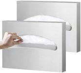 2 Packs Toilet Seat Cover Dispenser Wall Mounted SUS 304 Stainless Steel Brushed