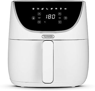 Tower T17127WHT Vortx Air Fryer with Digital Control Panel, 1700W, 6L, White