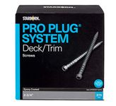 Pro Plug System Screws -Epoxy, #10 x 2-3-4", Star Drive, 375 Pieces for 100 sq ft of Decking or 250 Lineal Feet of Trim