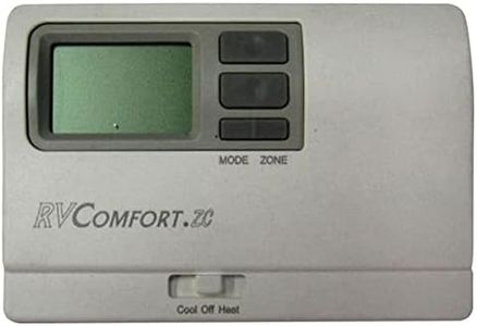 Maxxair Vent Corp 8330D3351 Coleman-Mach Thermostat, Digital, Heat/Cool, 12V DC Wall-Mount - White
