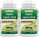 Best Naturals Alpha Lipoic Acid 600 mg 240 Capsules (240 Count (Pack of 2))
