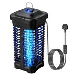 Fly Zapper with Light Sensor,Waterproof Fly Catcher 4200V 18W,3-meter Cord with Switch Fly Killer Mosquito Repellent Outdoor/Indoor, Fly Traps Indoor for Home Use Backyard, Patio…