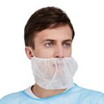 MEDICAL NATION Disposable Beard Nets, White, Universal