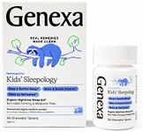 Genexa Kid's Sleepology | Melatonin Free Childrens Sleep Aid |Soothing Natural Vanilla & Lavender Flavor | Certified Organic & Non-GMO | Homeopathic Remedy Made Clean | 60 Chewable Tablets