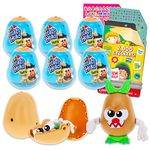 Mr. Potato Head Party Favors Set for Kids, Toddlers - Bundle with 6 Mr. Potato Head Tots Mystery Toys Plus Reward Stickers for Boys and Girls | Mr. Potato Head Tots Collectible Figures