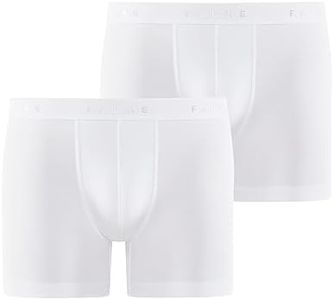 FALKE Men's Daily Comfort Boxer Briefs Underwear, White (White 2000), 3XL