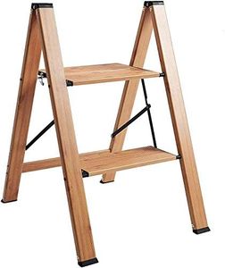ACSTEP Aluminum 2 Step Stool, Lightweight Folding Two Step Stool, 2 Step Ladder Heavy Duty 330lbs Stools for Kitchen Anti-Slip Sturdy and Wide Pedal Slim Step Ladders Capacity Space Saving 2 Feet