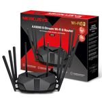 Mercusys AX6000 Dual-Band 8-Stream Wi-Fi 6 Router, Quad-core 1.6 GHz processor, 1× 2.5 Gbps + 1× Gigabit WAN/LAN Port + 2× Gigabit LAN Ports, WPA3 Protects, Ideal for Gaming Xbox/PS4/Steam & 4K(MR90X)