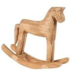 Rustic Wooden Rocking Horse Decorat