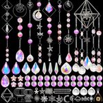 ASTNIC Crystal Suncatchers Kit Craft for Adults, 330 PCS DIY Sun Catchers Making Kits Hanging Decorative Crystal Prisms Rainbow Maker Craft for Adult Window Indoor Outdoor Garden Xmas