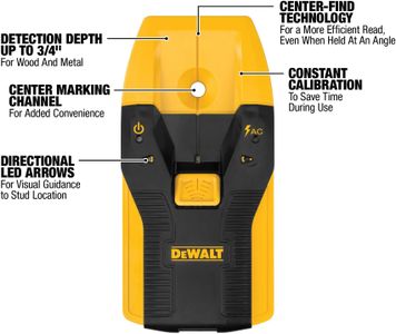 DEWALT Stud Finder – 3/4 Inch Wall Scanner
