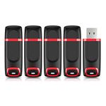 JUANWE 5 Pack 16GB USB 3.0 Flash Drive USB Stick Memory Stick 3.0 Hight Speed Thumb Drive 16gb Jump Drive Portable Pen Drive with LED Indicator for PC Laptop Backup Storage Data (16G)