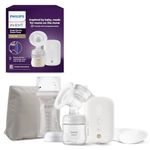 Philips Avent Single Electric Breast Pump, Hospital Strength, Quiet and Rechargeable Motor for a Discreet Experience Anywhere You are, Travel Bag, Model SCF396/31