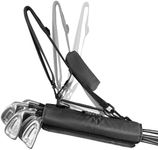 3-7 Club Golf Bag Small Carry Prevent Flip Out with Ball Pouch, Mini Lightweight for Driving Range Carrier Course Training Case, Durable & Portable for Men Women Ladies Kids (Black)