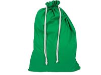 Cotton Barons 100% Cotton Muslin drawstring Bags - Cotton Gift Sacks - Extra thick 150 GSM Cotton Wash Bag For Present Storage Printing Gift Bags- Extra Large (Green)